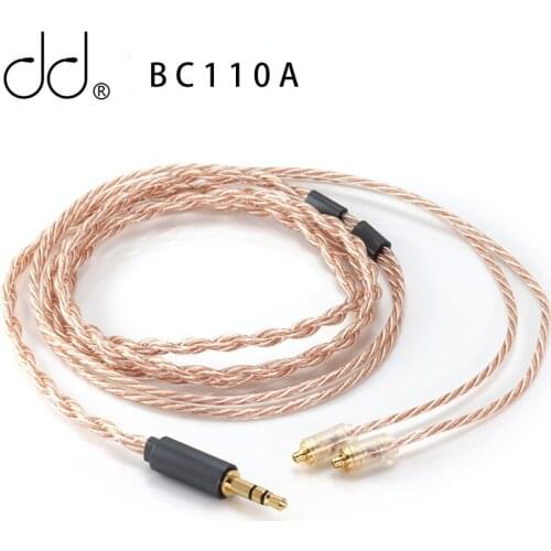 DD ddHiFi BC110A Stock Earphone Cable of E2020B (Janus2) with High-Purity Silver-Plated OFC, 3.5mm Plug and MMCX Connector