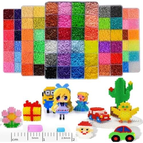 NEW 72 colors 39000pcs Perler Toy Kit 5mm 2.6mm Hama beads 3D Puzzle DIY Toy Kids Creative Handmade Craft Toy Gift