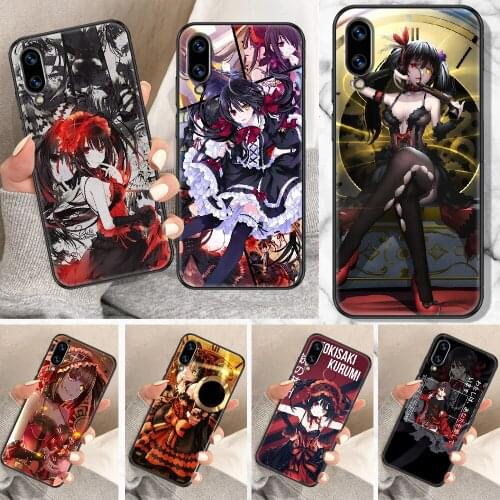 Anime Kurumi Tokisaki Phone Case For Huawei Honor 6A 7A 7C 8A 8X 8 9 9X 10 10i 20 Lite Pro black tpu shell fashion cell cover