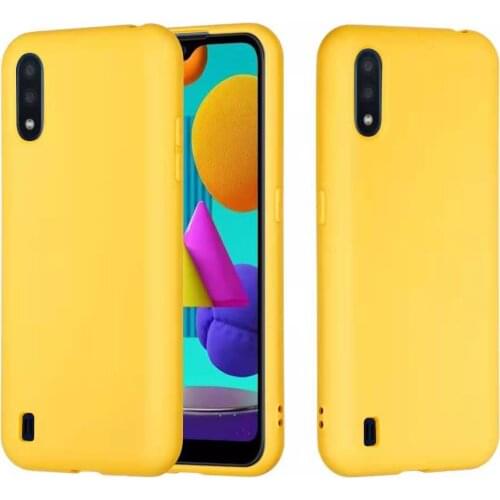 Yellow Matte Phone Case For Samsung galaxy A10 A10E A20 A20E A30 A40 A50 A70 S A01 A02 S A11 A21 A31 A41 Silicone TPU Back Cover