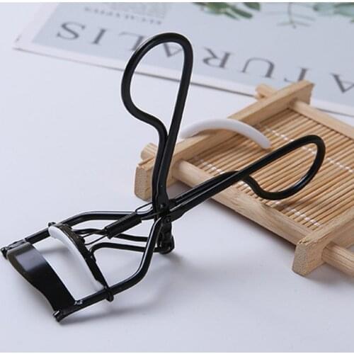 Black Mini Eyelash Curler Natural Easy to Use Handle Eye Curling Eyelash Curler Clip Cosmetic Beauty Makeup Tool for Girl