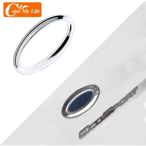 Color My Life ABS Chrome Car Rear Logo Decortaion Circle Trim Sticker for Ford Ecosport 2013 2014 2015 2016 2017 Accessories