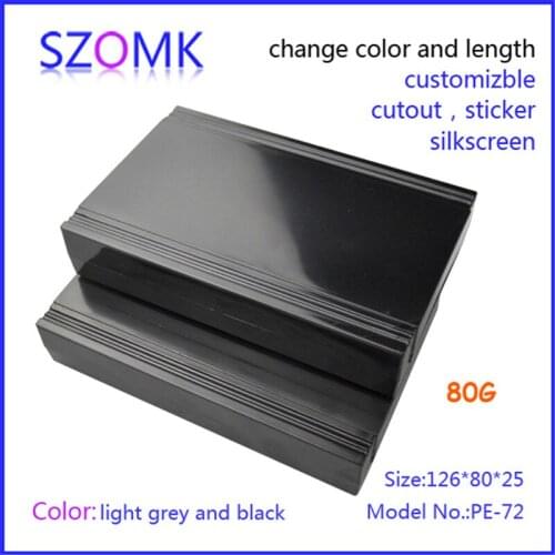 Electronics enclosures for pcb distribution box (10 pcs) 126*80*25mm diy electronic plastic housing szomk new plastic box