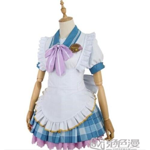 Hot Anime LoveLive!Sunshine Valentines Day Kurosawa Ruby Dress Wake Up Maid Cosplay Costume For All Members O
