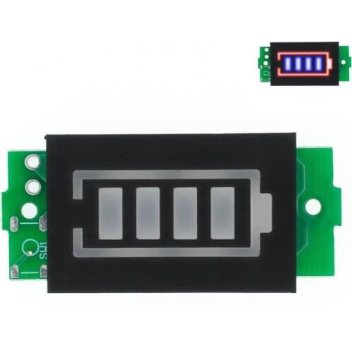 1S 2S 3S 4S Single 3.7V Lithium Battery Capacity Indicator Module 4.2V Blue Display Electric Vehicle Battery Power Tester Li-ion