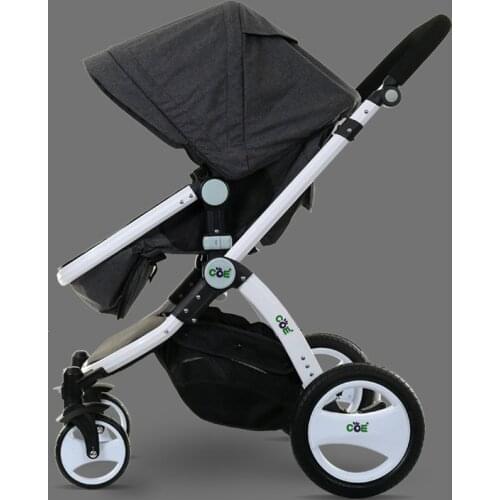 High landscape stroller four-wheel luxury shock absorber eco-friendly reclining seat foldable baby carriage