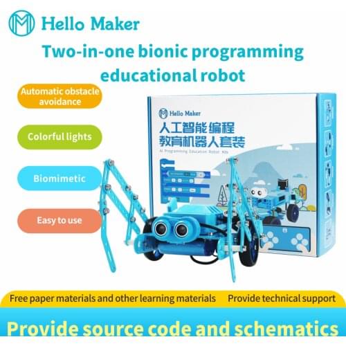 Youth Programming Education 2-in-1 Bionic Crawling Robot Set Scratch Edition Micro: bit Edition