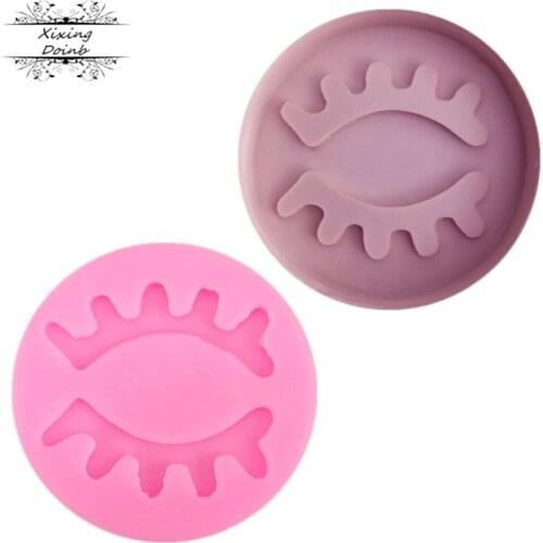 Cartoon Unicorn eyelash shape silicone mold cake decoration tool fudge Chocolate Mold