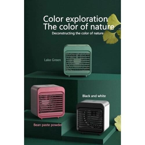 Cooling—Tools USB Desktop Mini Portable Fan Water-Cooled Air Cooler Fan Air Conditioner Light Desktop Air Cooling Fan Humidifie