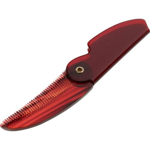 Plastic Fine Teeth Folding Beard Moustache Comb Hair Care Brushes Unisex