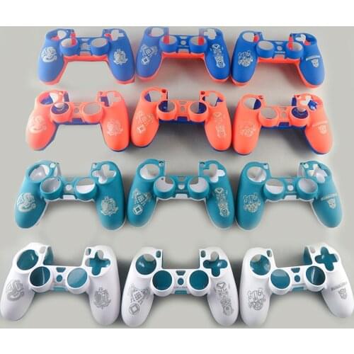 Plastic Hard Shell For Sony Playstation 4 For PS4 JDM-010 JDM-001 Controller Housing Cover Rubber Protective Shell Skin Case