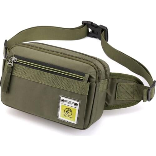 Men Running Waist Fanny Pack Belt Shoulder Bag Travel Hip Bum Crossbody Purse Sling Chest Bags Waterproof Riding Phone Pouch