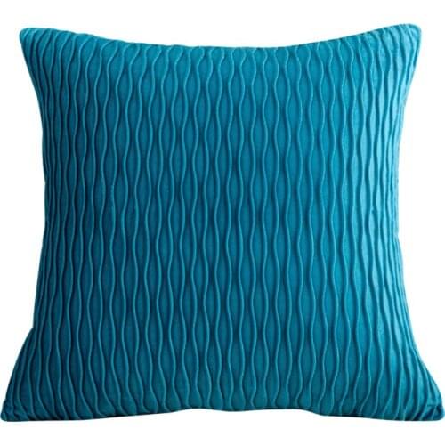 Nordic Simple Velvet Solid Color 45x45cm Living Room Bedside Sofa Bay Window Waist Cushion Pillow Covers Cushion