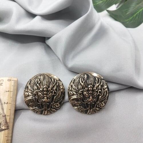 American style accessories, retro style, fashionable and fashionable, NT Golden Dragon earrings, earrings, female D37
