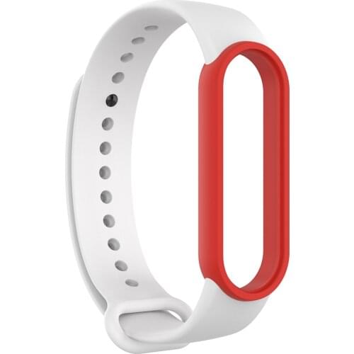 Smart Band 5 5 NFC Strap Bracelet Fashionable Dial Replacement Dual Color Silicone Wristwatch Present for Xiaomi Mi