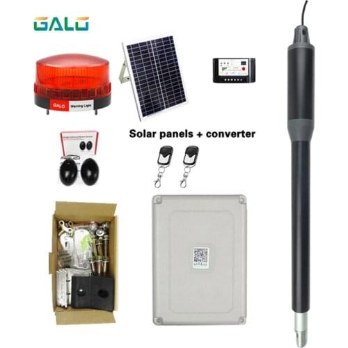 Solar design 24V and AC110V/220V wifi controller swing gate openers with remote complete kit
