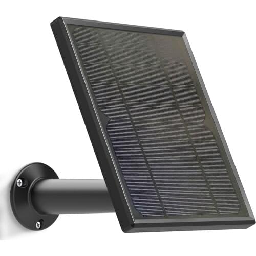 6w Solar Panel for eufyCam 2C/2C Pro/E/2 Pro Wall Mount 13ft Power Cable(Black)