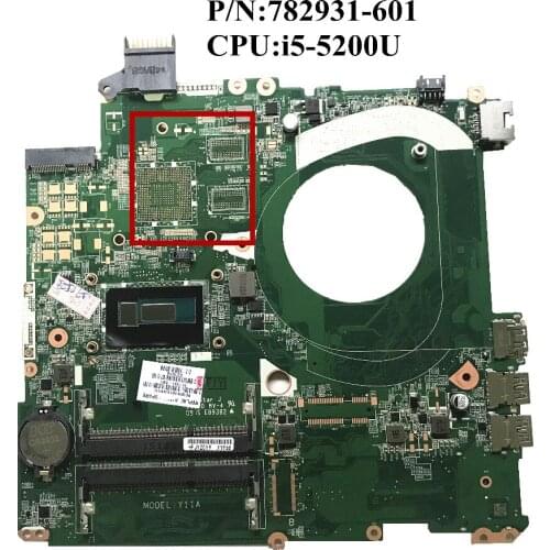 SZWXZY For HP 15-P 15T-P Laptop Motherboard With I5-5200U CPU 782931-001 782931-501 DAY11AMB6E0 100% Working