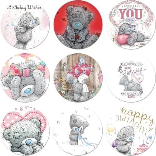 Tatty Teddy Me To You Bear Icons Pins Badge Decoration Brooches Metal Badges For Backpack Decoration 58mm