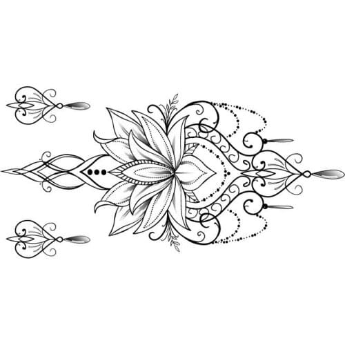 Wholesale New Sexy Waterproof tattoo Decal Arm Chest Neck Waist Tattoos Sticker Body Art Temporary Tatuajes 300pcs free shipping