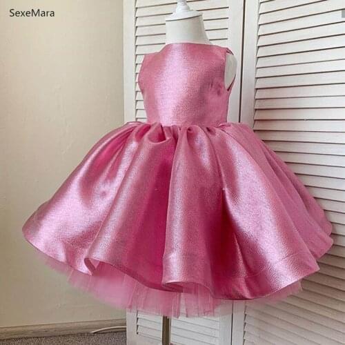 Custom High Quality Baby Girls Birthday Banquet Kids Dress Elegant Girl Evening Party Dress Princess Clothes