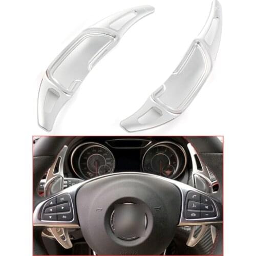 Yubao For Mercedes AMG W176 C205 W205 W213 W218 X156 X253 X166 Silver Steering Wheel Gear Shift Paddle Extension Accessories