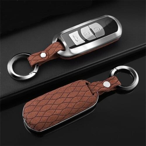 Suede Leather Zinc alloy full cover car key case For Mazda 2 mazda 3 mazda 5 mazda 6 CX-3 CX-4 CX-5 CX-7 CX-9 Atenza Axela MX5