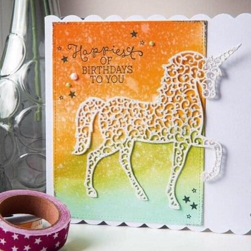 ZFPARTY Horse Metal Cutting Dies Stencils for DIY Scrapbooking Decorative Embossing DIY Paper Cards