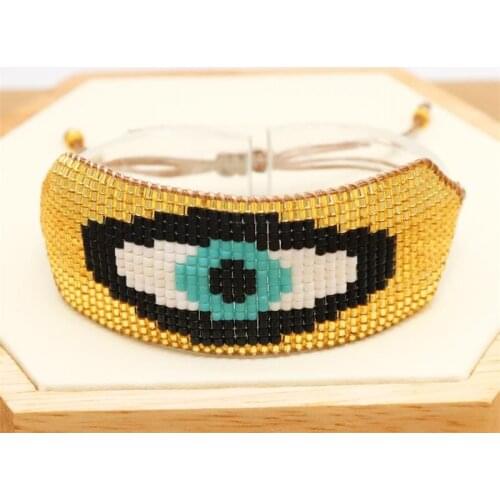 ZHONGVI Miyuki Evil Eye Pulseras Fashion Mexican Jewelry Handmade Woven Trendy Jewellery Womens Bracelets Classic Jewellery New
