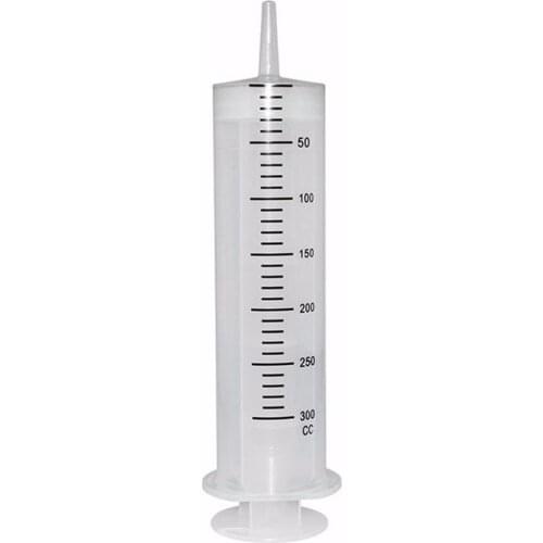 1 Set Large Disposable Syringe Plastic 300ml Large Capacity Disposable Syringe Imported Pump Oil & 1m Tube