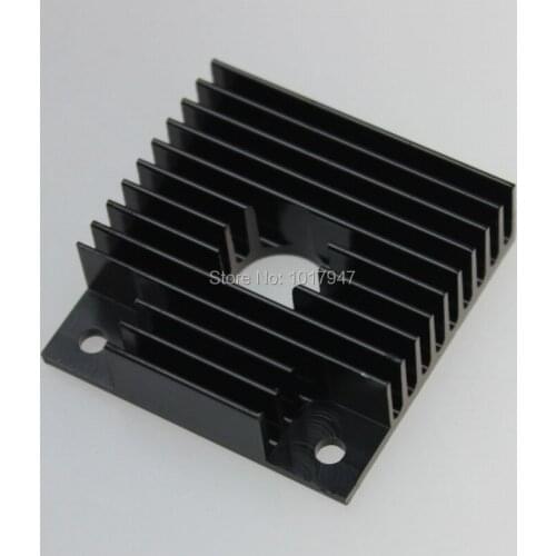 1 Pieces Black Anodized Aluminium Heatsink For 3D Printer Extruder Cold End 40x40x11mm