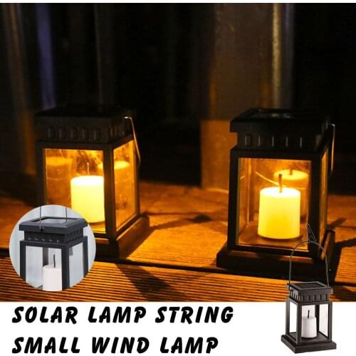 1PC Solar Hanging Candle Lantern Outdoor, Candle Effect Light for Garden