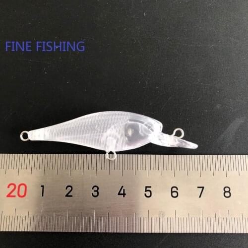 10pcs 70mm 3.7g Blank lures unpainted fishing lure blank minnow bait lure body 130