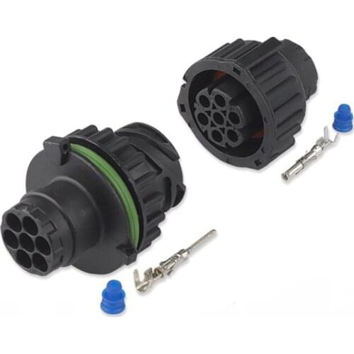 100 pcs 7 pin Auto Sensor Plug Waterproof Wire Connector 1.5MM BU-STE KPL CIRCULAR DIN HOUSINGS 1718230 967650-1 968421-1