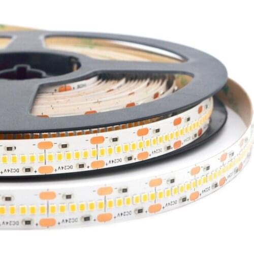 LED Strip 2216 SMD DC24V 420Led/m, CRI95 LED Flexible Strip Light White PCB Board High lumen LED Tape 5m/lot