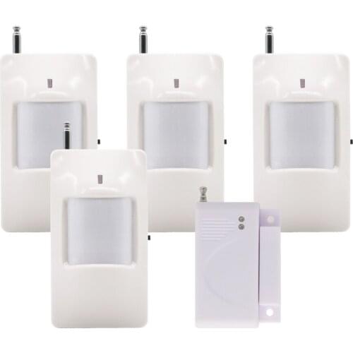 433MHZ Wireless PIR motion sensor cost for alarm system PIR Detector For Wireless GSM Alarms