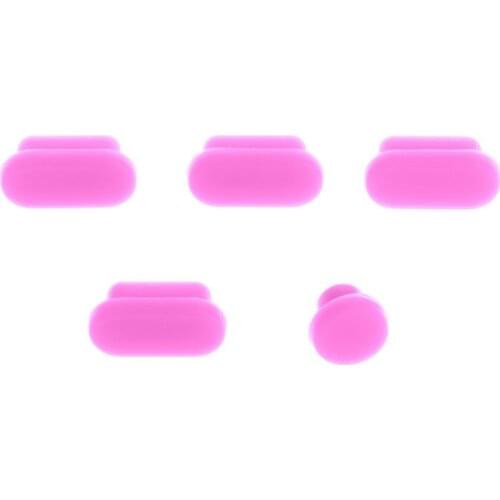 2021 New 5PCS Anti Dust Plugs Silicone Laptop Data Port Jacks Dustproof Stopper Hooks Cover Set for Apple Macbook Pro Touch Bar