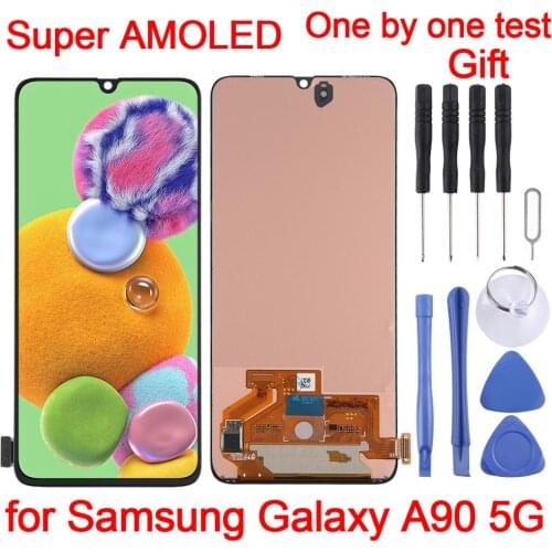 6.7 inches For Galaxy A90 5G Super AMOLED Material LCD Screen and Digitizer Full Assembly for Samsung Galaxy A90 5G