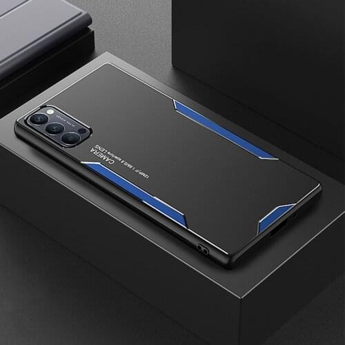 Aluminum alloy Cover Phone Case For OPPO Reno 5 4 3 Pro 4SE 2 Z 2Z 2F ACE 2 Back Cover For Realme X XT X2 X7 Pro V3 V5 Q2i Cases
