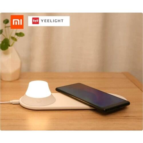 Xiaomi Yeelight Wireless Charger with LED Night Light Magnetic Attraction Fast Charging For iPhones Samsung Huawei Xiaomi phones