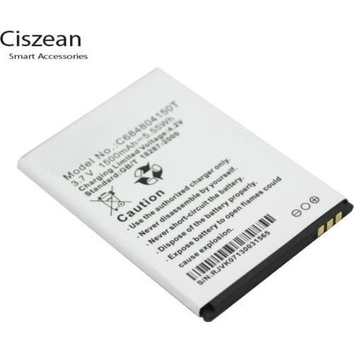 Ciszean 10x 3.7V 1500mAh Replacement Li-ion Battery C684804150T For BLU DASH 4.0 D272 D272A batteries