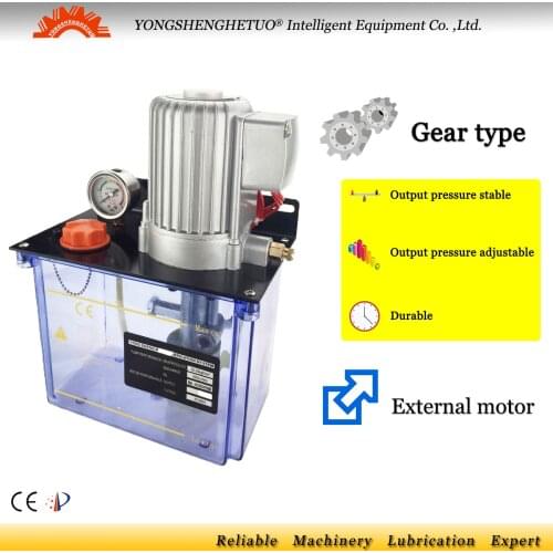 CE electric lubrication oil grease pump gear lubricator oiler 2L 380V PLC control GM5204-200 for injection moulding punching CNC