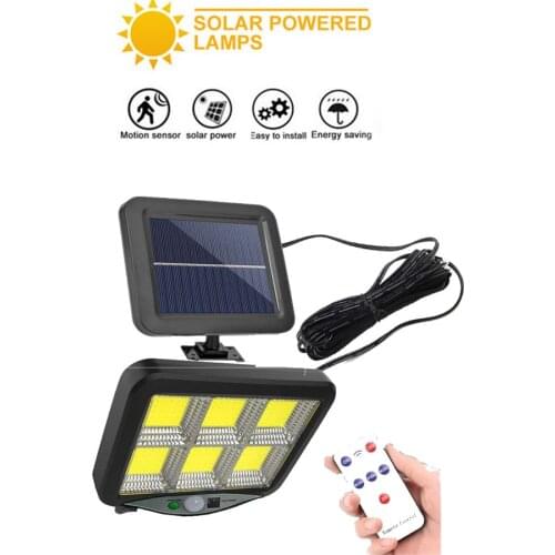 Seperable Solar Outdoor Light Built in Battery Motion Sensor 120 Led Powered Sunlight Waterproof Street Garden solar Lamp indoor