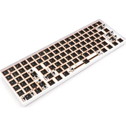 GK96LX Left Hand GK96 Split Space Hot Swappable Programmable Wired Mechanical Keyboard Kit Support RGB Switch leds Type C