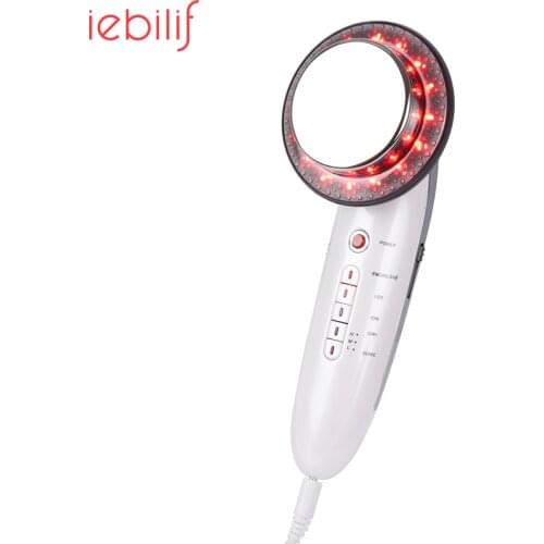 Iebilif Ultrasonic 6 in 1 EMS Body Slimming Massager Weight Loss Anti Cellulite Fat Burner Beauty Slimming Device Therapy Tools