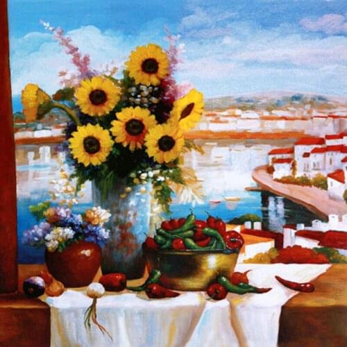 Impressionism Still life of flowers poster Traditional modern painting 12x12inch to 28x28inch canvas painting pintura schilderij