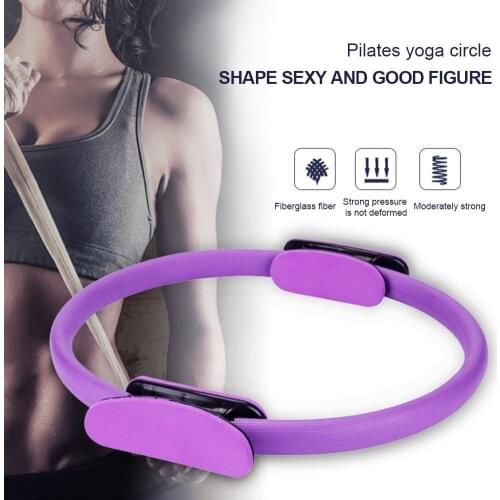 Dual Grip Pilates Ring Magic Circle Muscles Body Exercise Yoga Fitness Tool Equipment Resistance Support Tool Calf Home-30