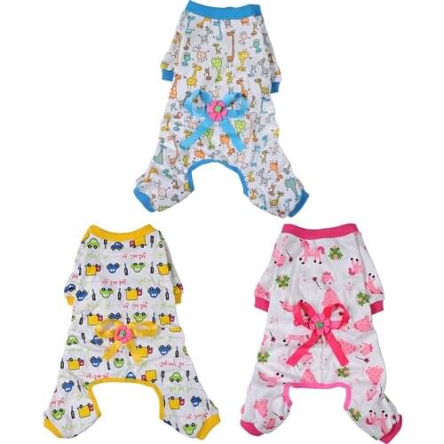 Dog Jumpsuits Clothes for Dogs Cotton Dog Pajamas Clothes for York Dogs Autumn Cloth Puppy Sleeping Cloth For Puppy #AO