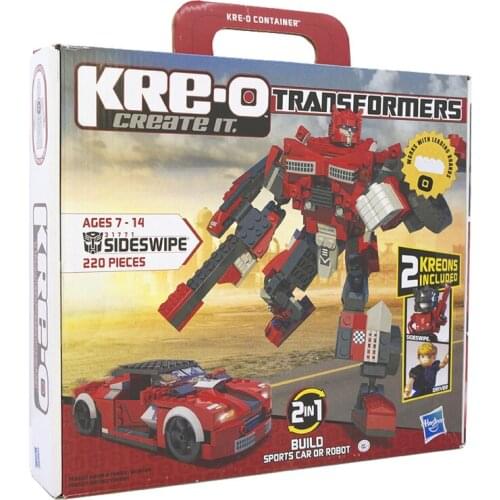 Kre-o Cool Transformer Building Blocks Sideswipe Small Particle Assembled Robot Model Toy Childrens Intellectual Toys Gift