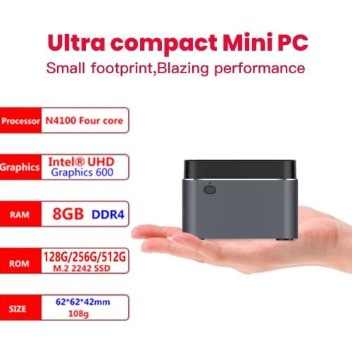 J4125 Windows 10 Mini PC intel J4125 up to 2.7Ghz 8GB 128GB256GB 512GB 2.4/5G WIFI BT4.0 1000Mbps SATA SSD Computer Vs GK55